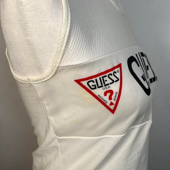 Guess logo vintage cream track running top - Picture 8 of 8